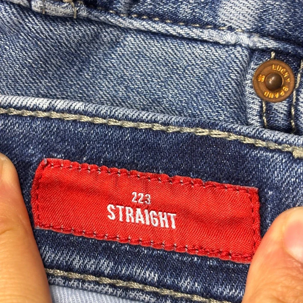Lucky Brand Jeans Mens 34x31 223 Straight Blue Stretch Denim Pants